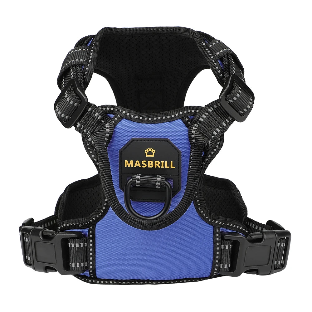 MASBRILL No-Pull Adjustable Dog Harness: