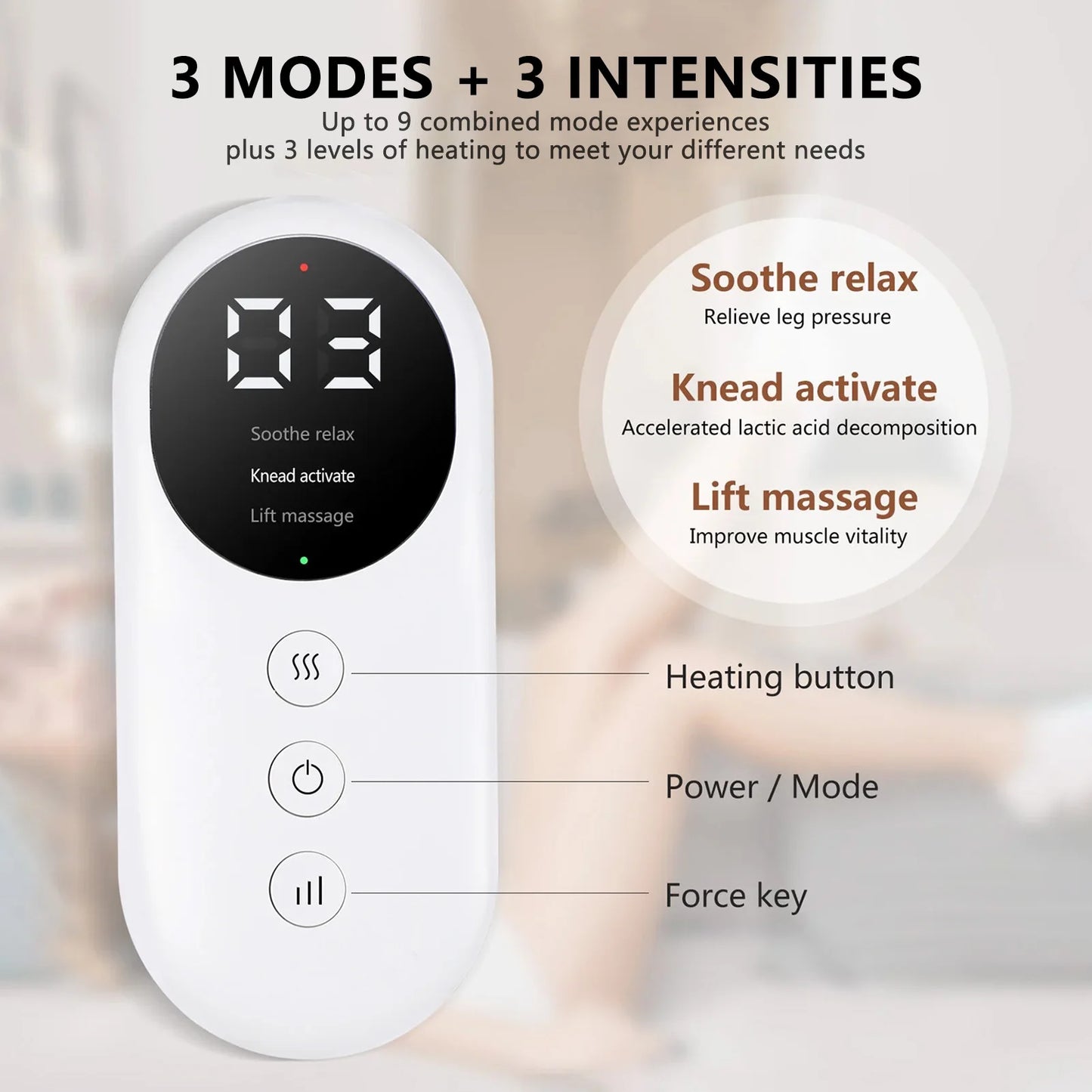 Smart Heating Air Compression Wireless Leg Massager