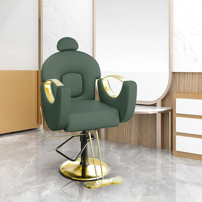 Reclining Barber Chair 360° Swivel Hydraulic Salon Chair