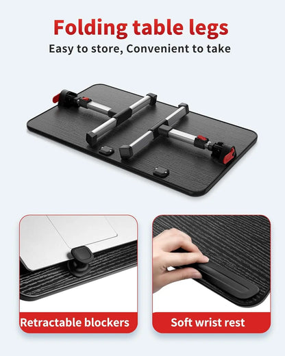 Adjustable Foldable Portable Laptop Stand Black Medium Size