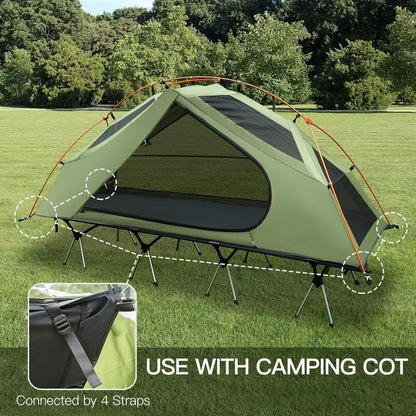 Night Cat Waterproof 1-Person Camping Cot Tent