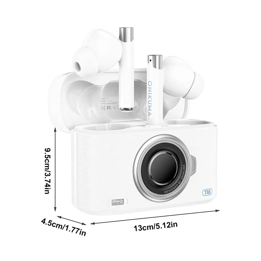 T18 Wireless Earbuds Sport Headphones Camera Style