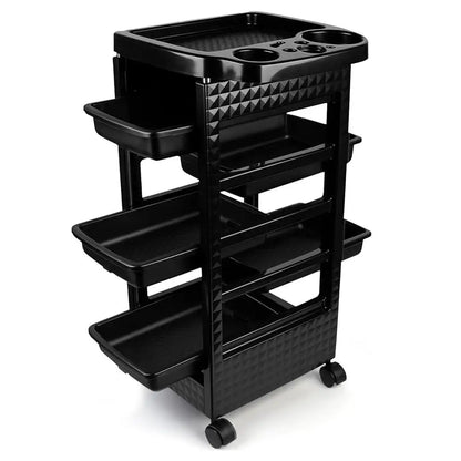5-Tier Salon Rolling Cart Hairdressing Storage Trolley