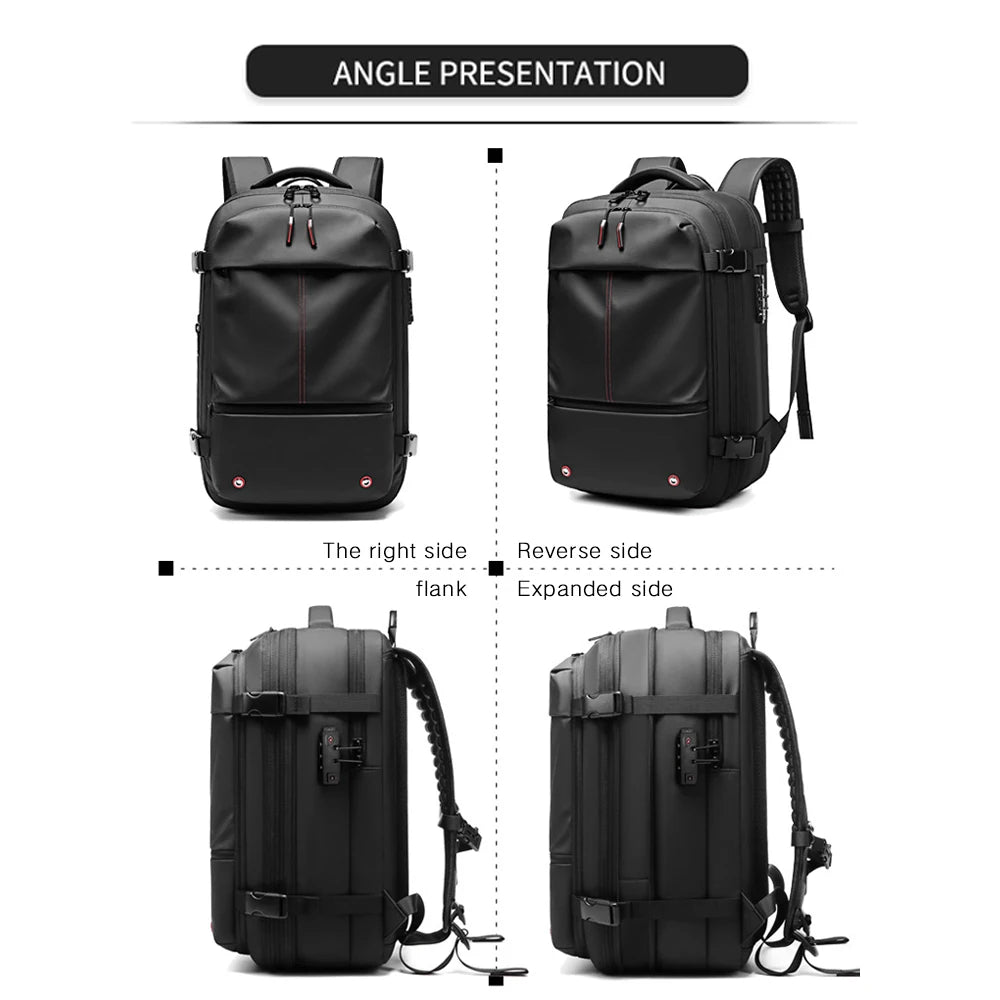 Travel Backpack with Vacuum Compression & 17” Laptop Compartment