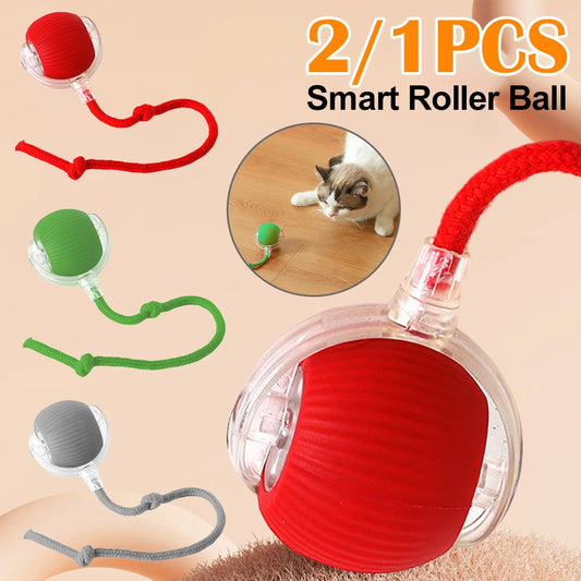 2/1PCS Interactive Automatic Rolling Ball Cat & Dog Toys