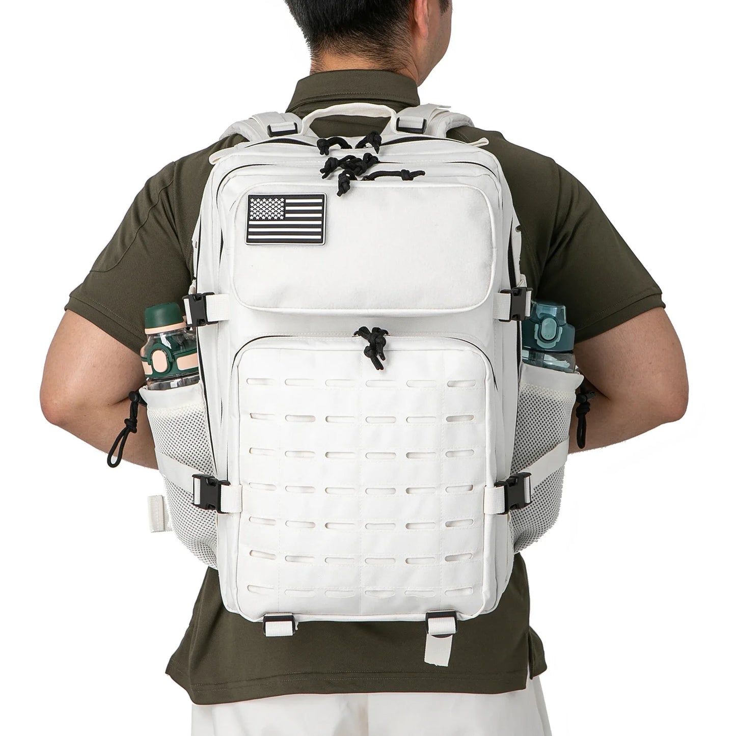 25L 45L Tactical Outdoor Backpack with Bottle Holder