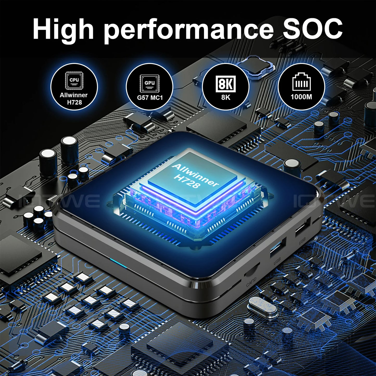 Android 14 TV Box R69 PRO Allwinner H728 Octa-Core WiFi 6 BT5.0 Voice Remote Control Box 1000M Support 8K Media Player