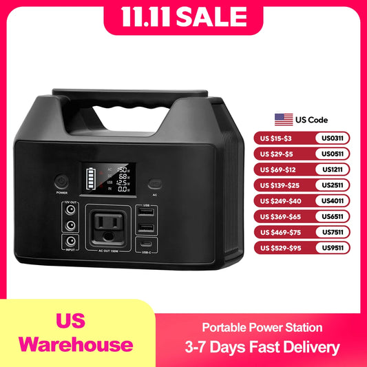 150W Portable Power Station (LiFePO4