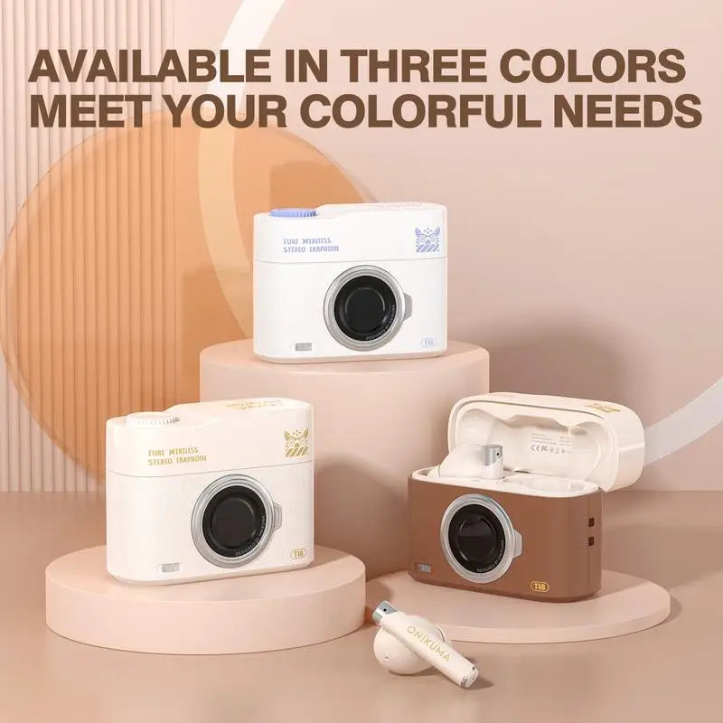 T18 Wireless Earbuds Sport Headphones Camera Style