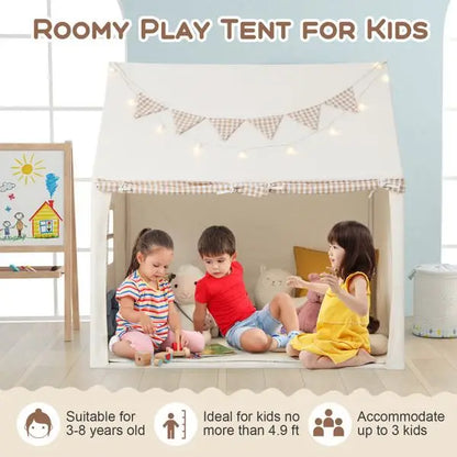 Large Kids Playhouse Tent with Padded Mat