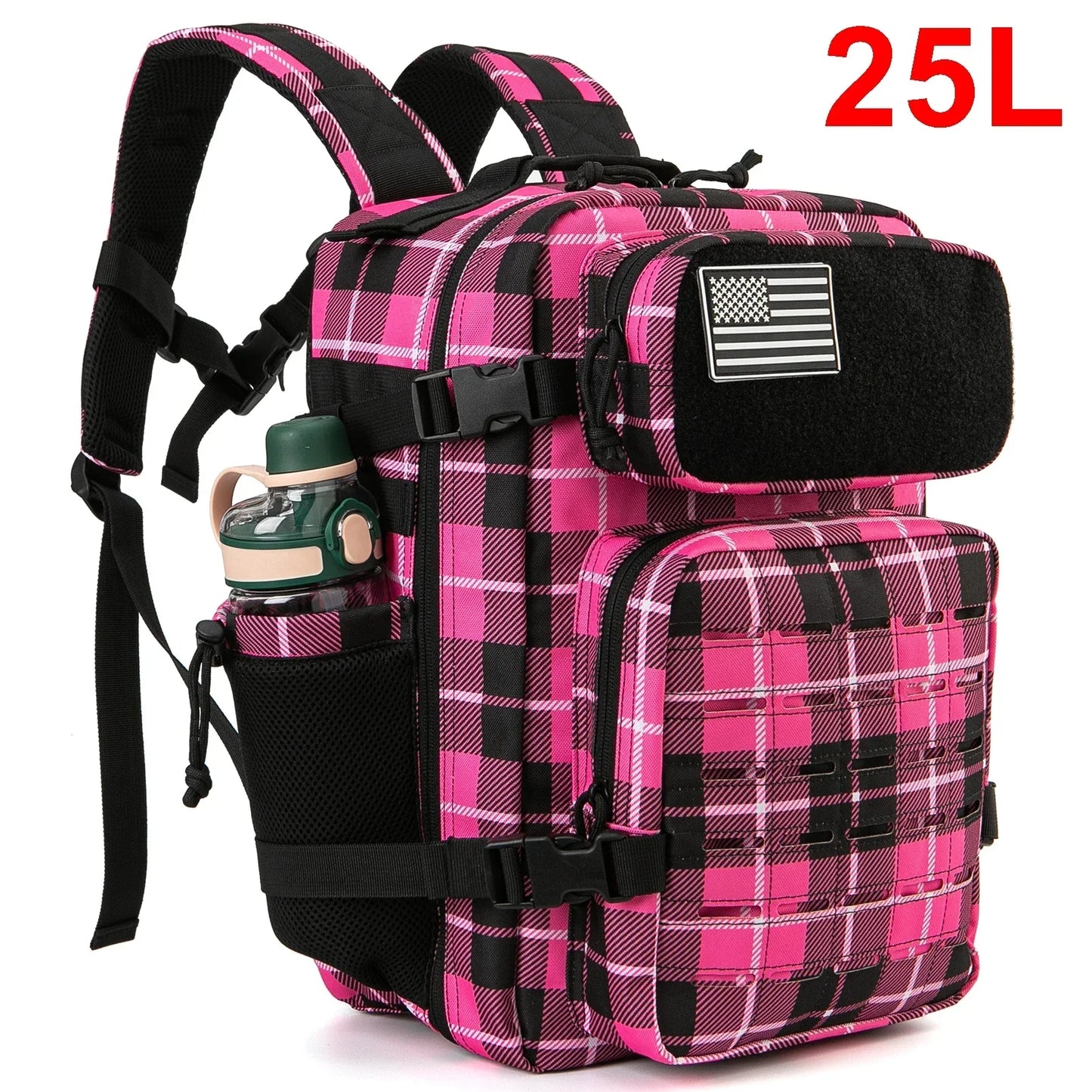 25L 45L Tactical Outdoor Backpack with Bottle Holder