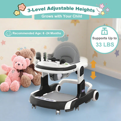 2025 Multifunctional Baby Walker With Sunshade and Seat
