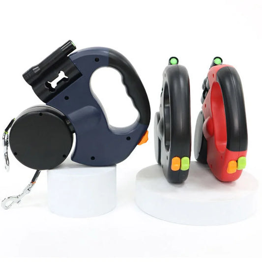 3-in-1 Double Head Automatic Retractable Dog Leash