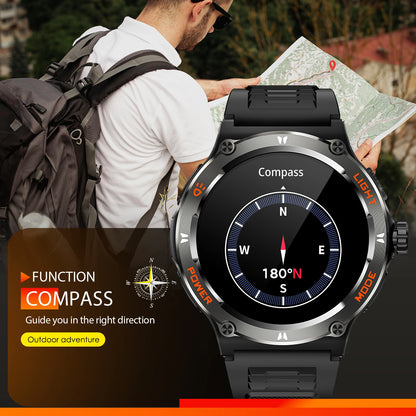 Smart Watch KT76 (Men, Sport, 3ATM Waterproof)